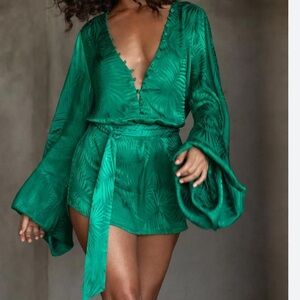 Rat & Boa Green Mini Dress